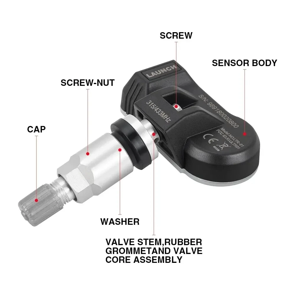 LAUNCH X431  TPMS , Ÿ̾  , ׽ α׷ ĳ, Ÿ̾ з , 2 in 1 RF-SENSOR, 315MHz, 433MHz