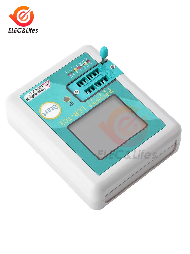 LCR-TC3 Transistor Tester Multimeter LCD Diode Triode Capacitor Resistor Test Meter ESR MOSFET NPN PNP Triac MOS/PNP/NPN 5