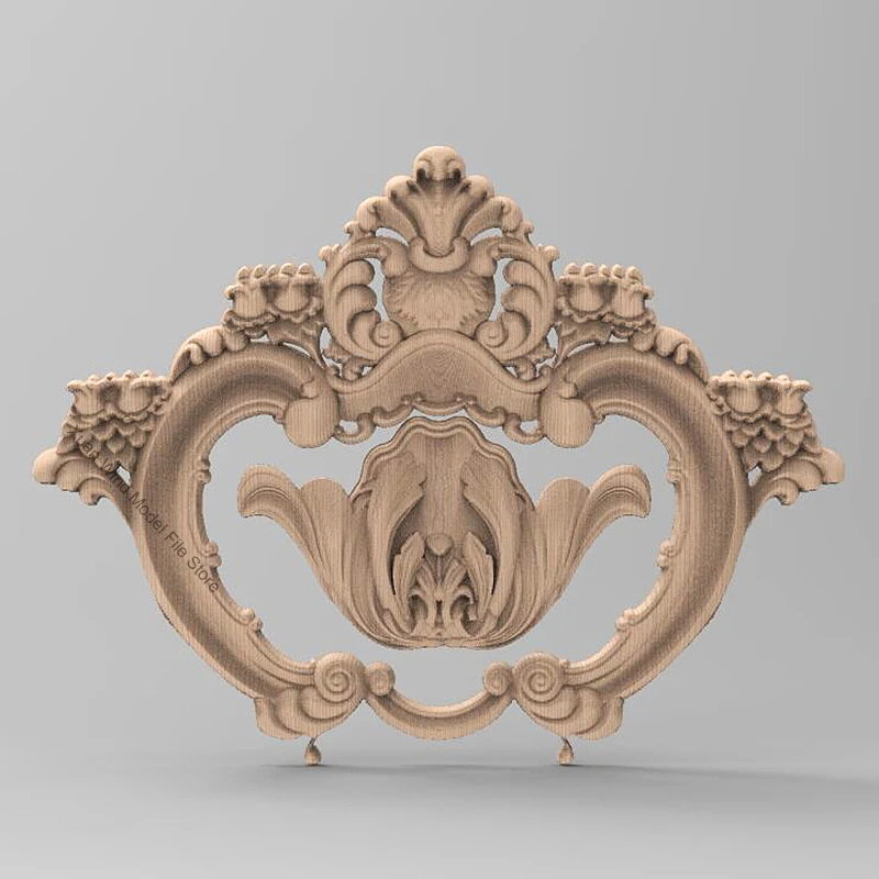 35pcs Carved Corner Appliques Wood Carving File STL Model for CNC Router Artcam Aspire European Home Decoration Carving Woodwork