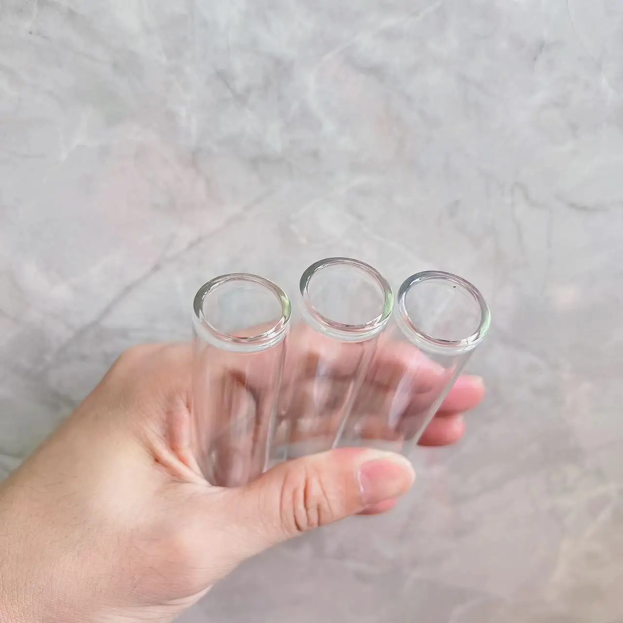 48 Pcs Glass Bottle 17*22*100mm Small Glass Test Tube with Cork Stopper Dragees Jars Bottles Wedding Gift