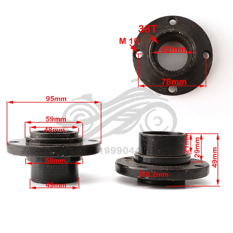 38-tooth rear sprocket brake disc mount for 150cc 200cc 250cc Longding Da Hummer four-wheel ATV off-road vehicle parts 1set 3d printers parts gt2 idler kit aluminium timing pulley 20 tooth wheel bore 5mm for 2gt gates timing belt 6mm