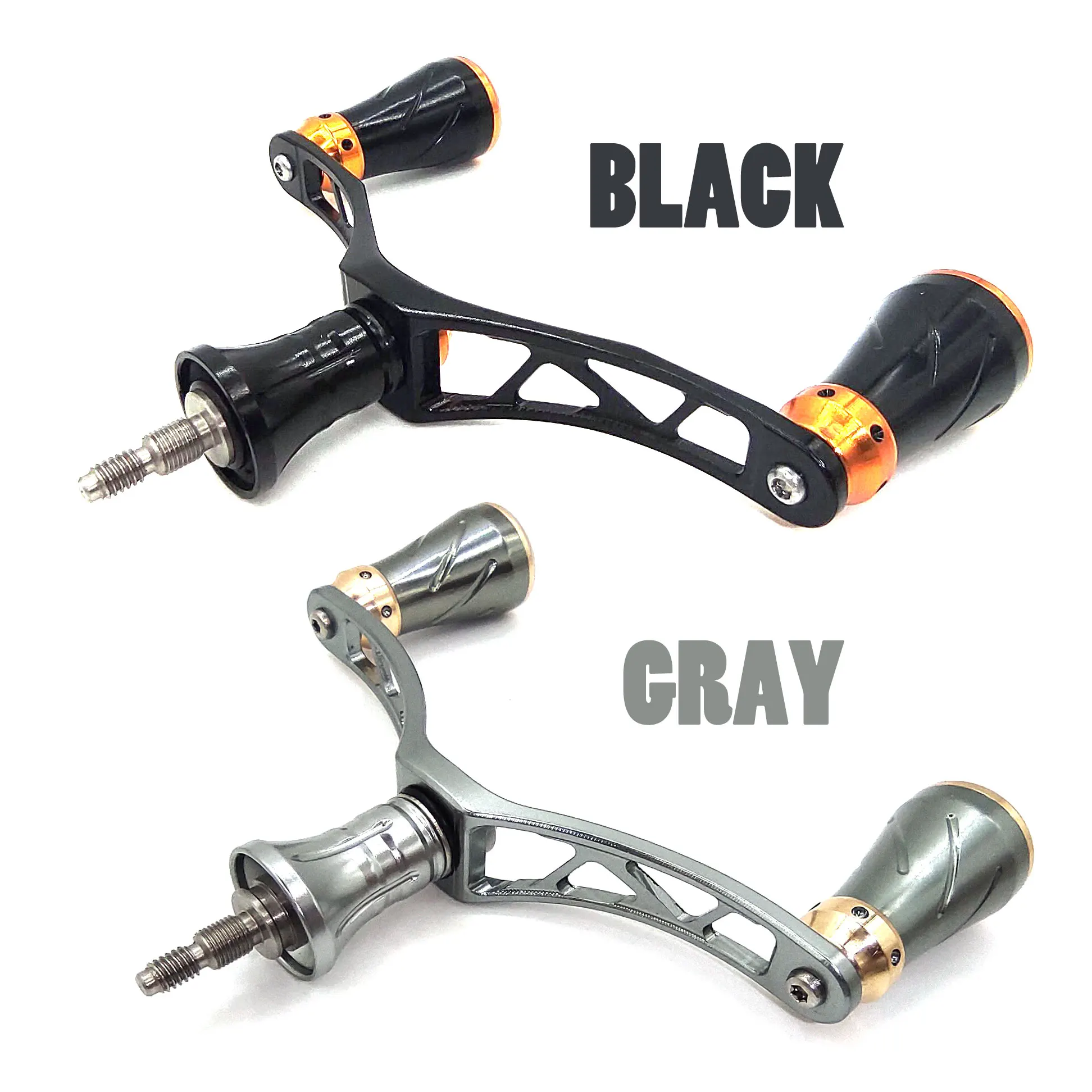 Lightweight Metal Dual-grip Handle for SHIMANO and DAIWA Spinning Fishing Reel Knobs with Bearings Fishing Reel Double Handles spinning fishing reels spinning fishing accessory fishing reels