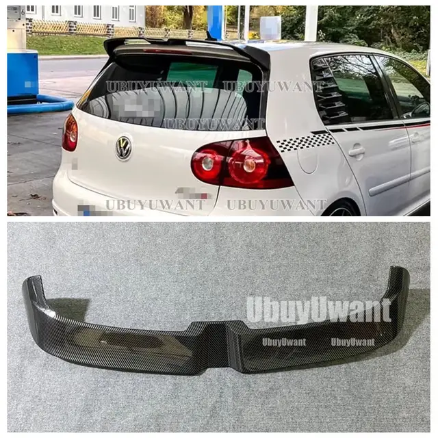 2004 To 2009 FOR VW Golf 5 MK 5 GTI R32 MK5 Oettinger Style Rear Spoiler Roof Wing Trunk Lip High Quality ABS Glossy Black 1