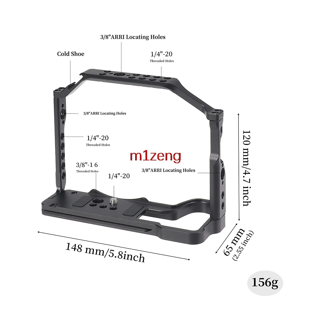 Alloy Quick Release Rabbit cage Rig Handle Arm support bracket L PLATE for Panasonic Lumix S5II S5m2X/G9II camera tripod