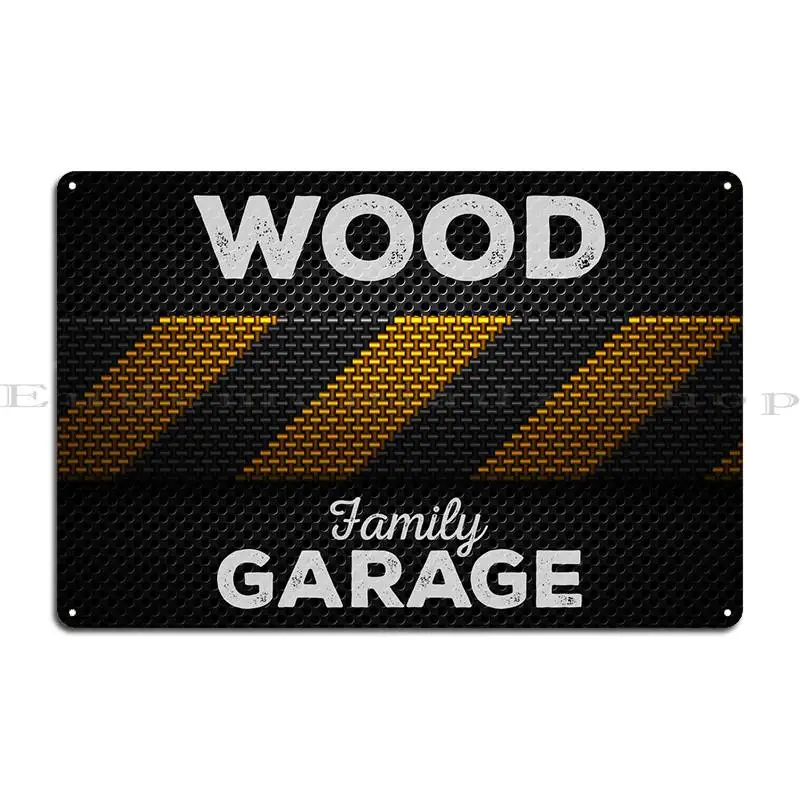 

Wood Family Garage Dark Metal Sign Designing Mural Pub Plates Kitchen Retro Tin Sign PosterWall Decoration Retro