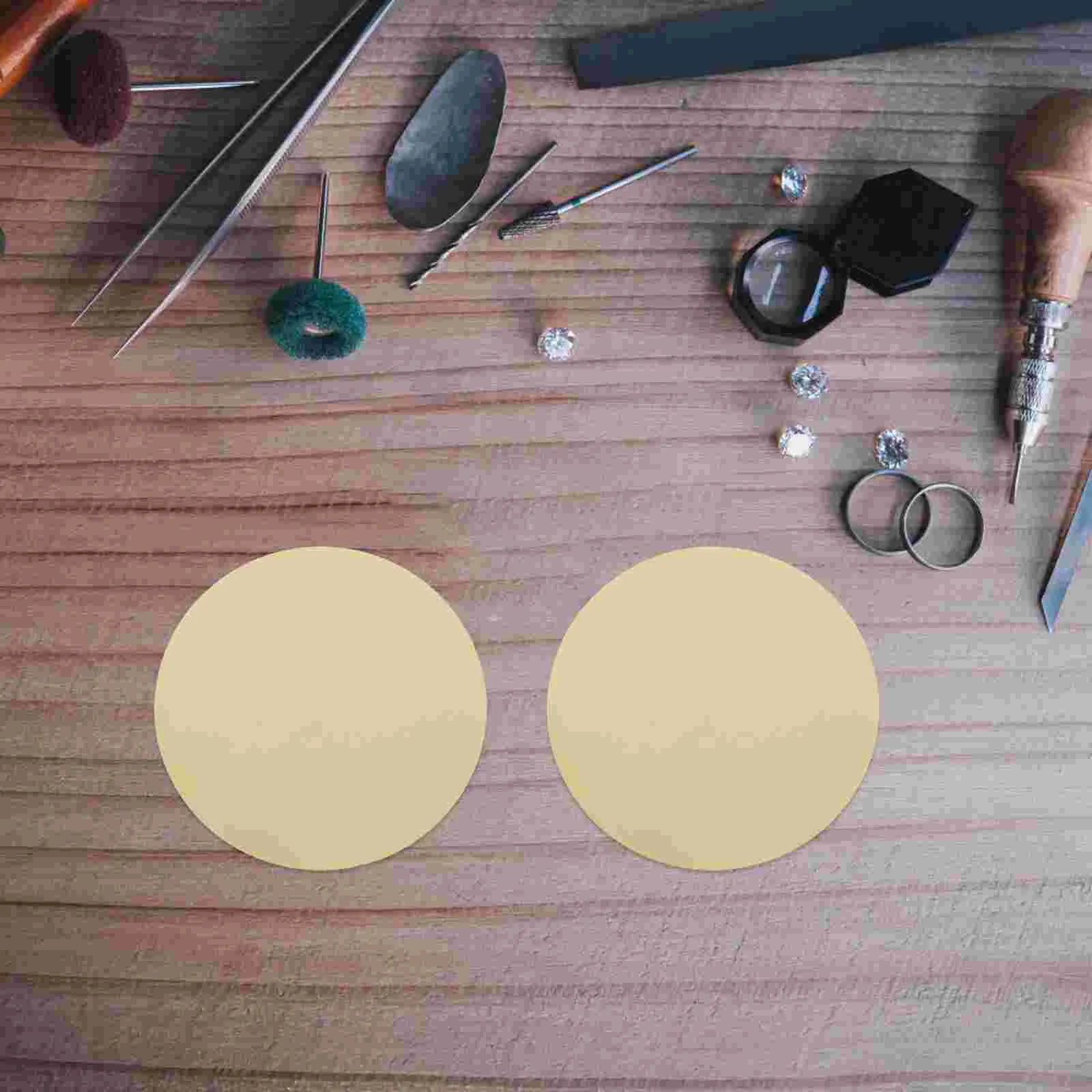 

2pcs Brass Jewelry Making Sheet Brass Plate Metal Plate Crafting Sheet for DIY Projects