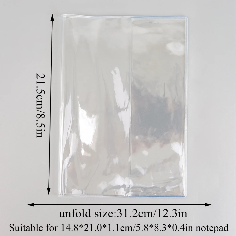 Waterproof PVC Transparent Notebook Cover - Anti-scratch Protective Sleeve