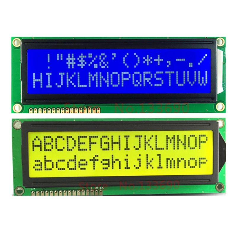 LCD Display Module 5V Larger LCD 1602 16x2 Largest Character Big Size FSTN Gray/Blue/Yellow Display 122*44mm HD44780 WH1602L1 AC162E LMB162GBY display module,lcd display module