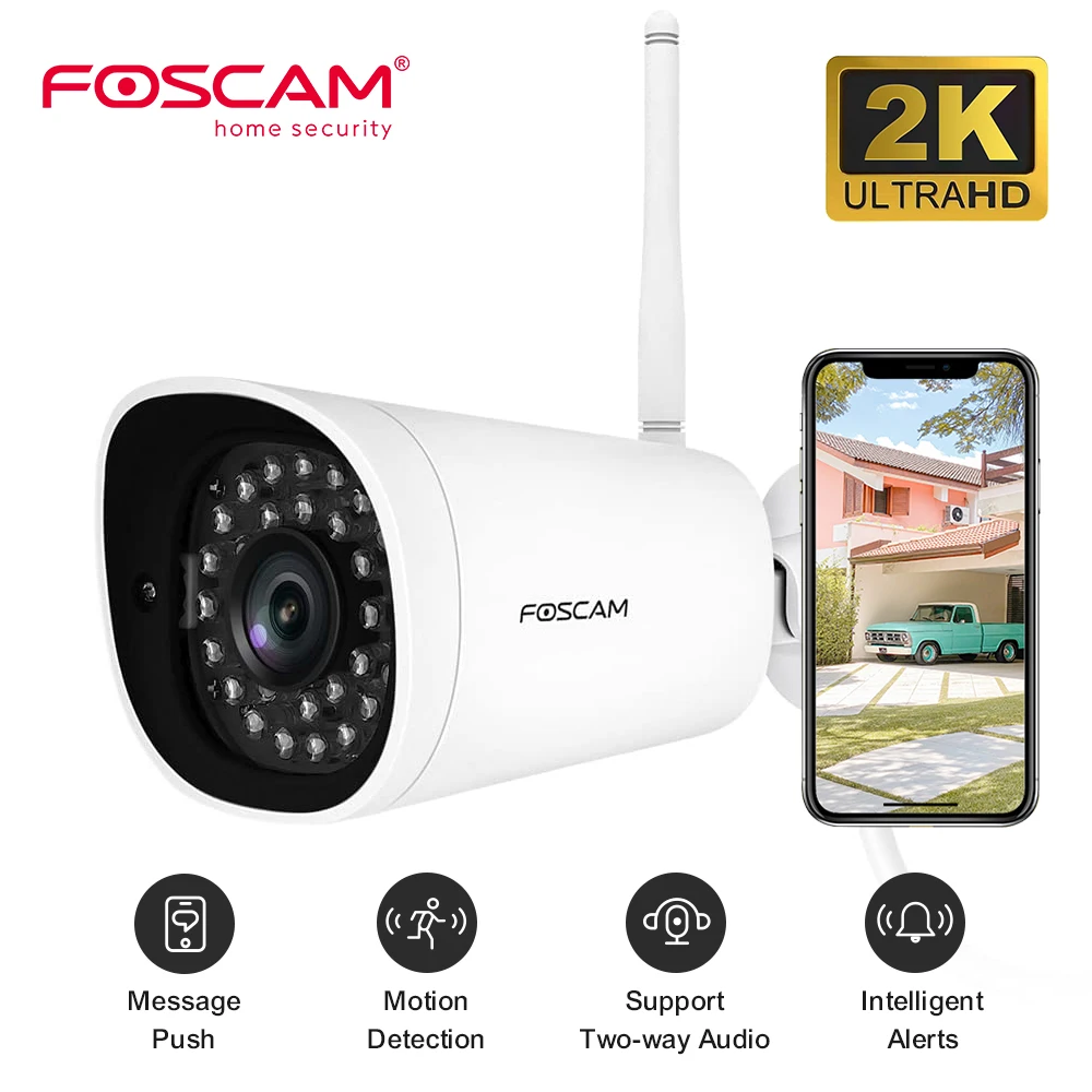 FOSCAM4MPSuperHDOutdoorWiFiSecurityCamerawithAIHumanMotion
