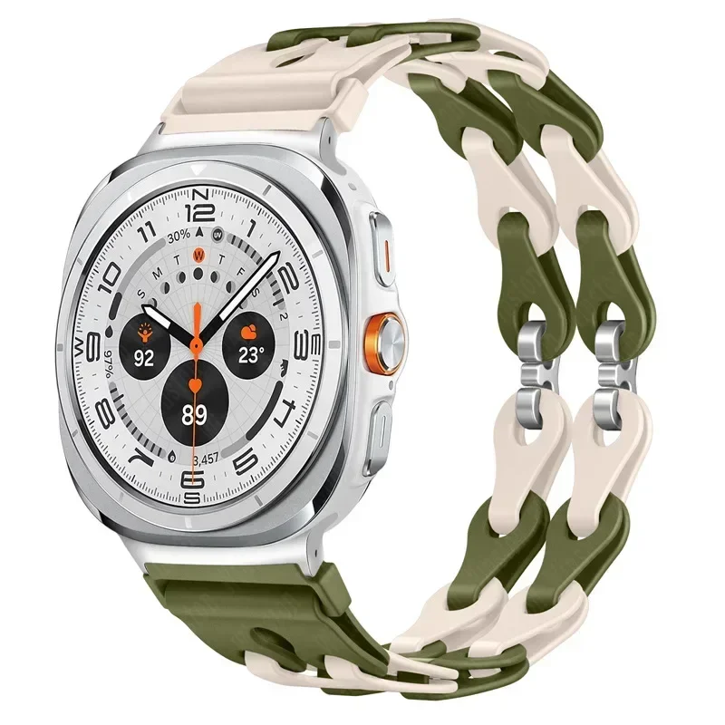 Silicone Chain Strap Replacement Wristband Bracelet