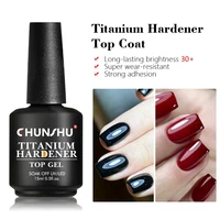CHUNSHU Titanium Top Coat High-capacity 15ml No Wipe UV Gel Nail Polish Sealing For Manicure Super Shining Professional  Varnish 1