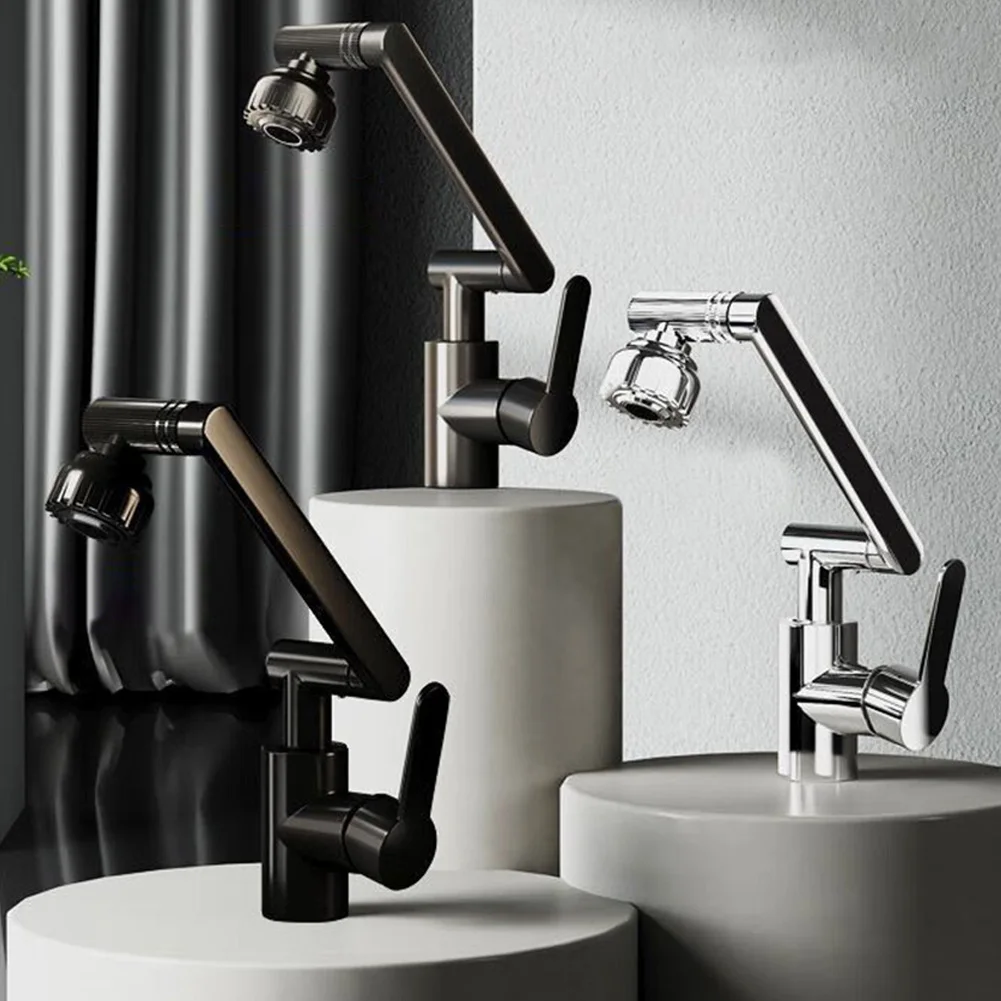 1080 Degree Water Faucet Extender Multifunctional Swivel Robotic Arm Water Filter Water Tap Extension Water Tap Bubbler Sink Fit 3