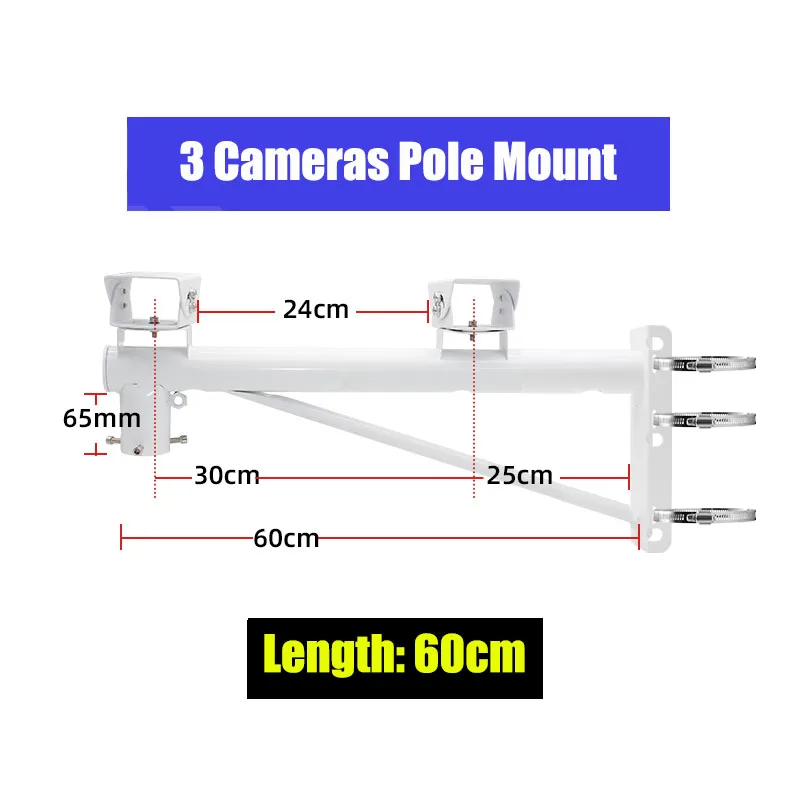 Soporte Universal para cámara de vigilancia CCTV, extensible para montaje  en pared, 17cm/25cm/30cm/40cm/50cm/60cm, Hikvision Dahua - AliExpress