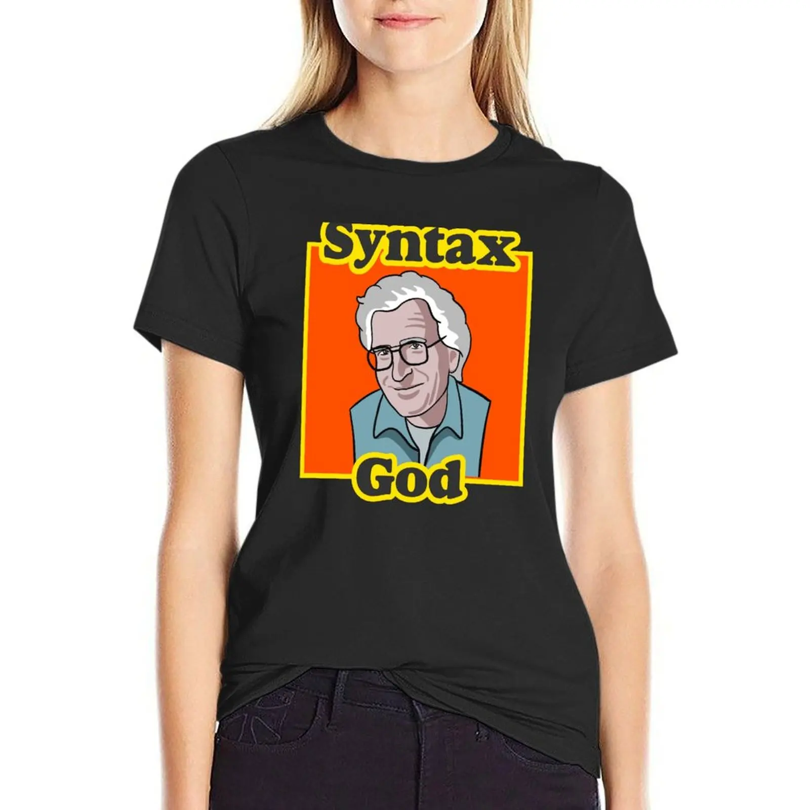 

Noam Chomsky - Syntax God T-shirt vintage clothes korean fashion cute t-shirts for Women