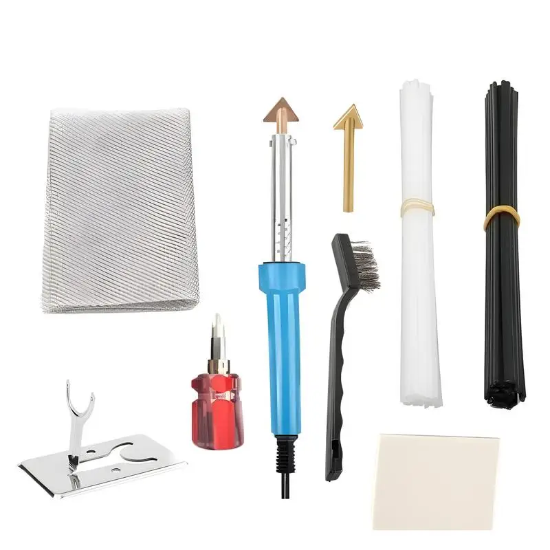 

Пластиковый паяльник для автомобильного бампера, сварочный аппарат, маленький сварочный комплект, ремонт бампера и трещин, ремонт бампера автомобиля, Электрический паяльник