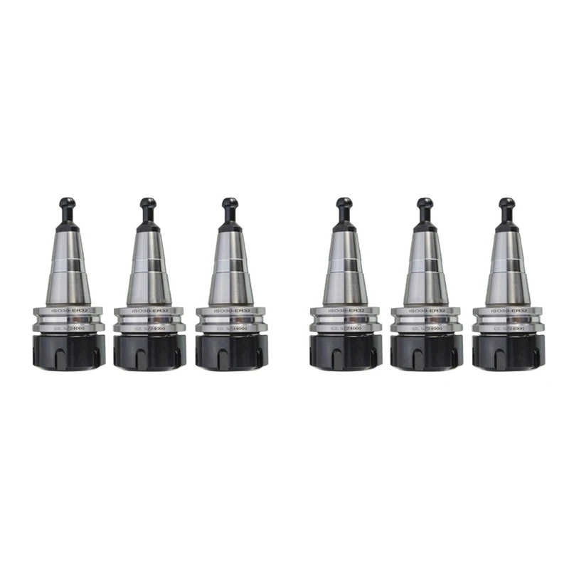 

6PCS Metal ISO30 ER32 50 Balance Collet Chuck G2.5 24000Rpm CNC Toolholder