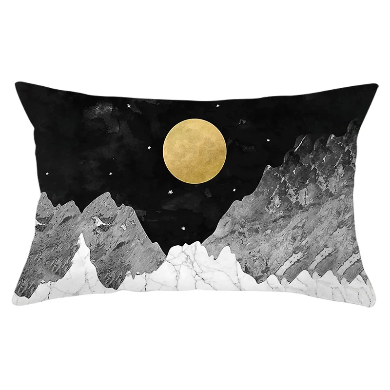 30x50cm Sun Mountain Landscape Pillowcase Decorative Sofa Cushion Case Bed Pillow Cover Home Decor Gift Car Cushion Cover