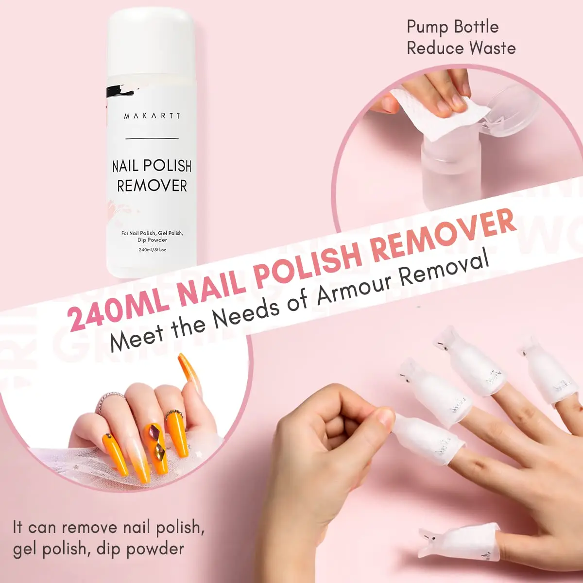 Nagelhautschieber Aus Edelstahl – Doppelköpfiges Maniküre-Werkzeug Zum Entfernen Von Nagelhaut & Gel-Lack (mit Rutschfestem Griff)