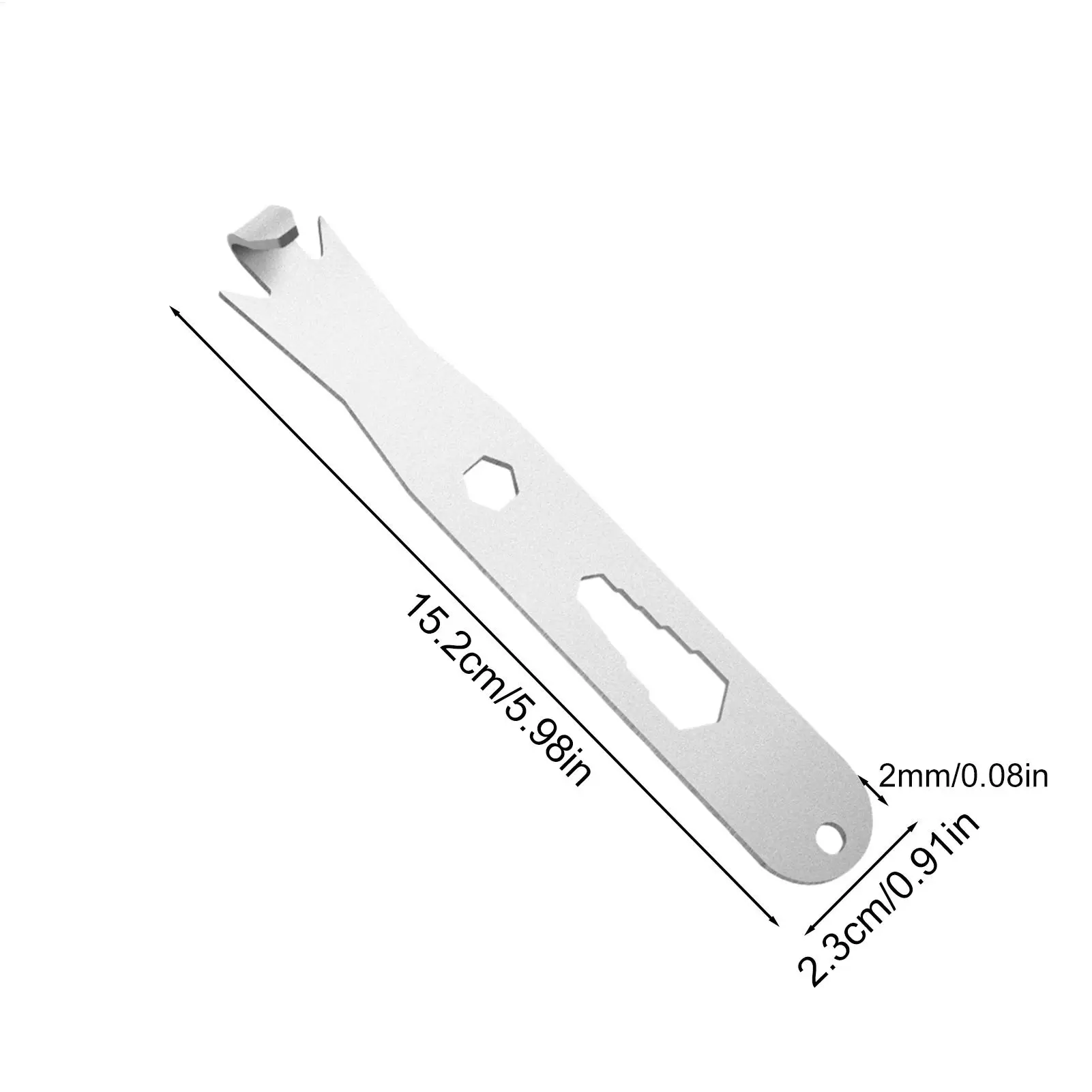 Fencing Tools for Barb Wire Cable Fixer Tightener Stainless Steel Barb Wire Twisting Tool with Hexagonal Holes for High-Strength
