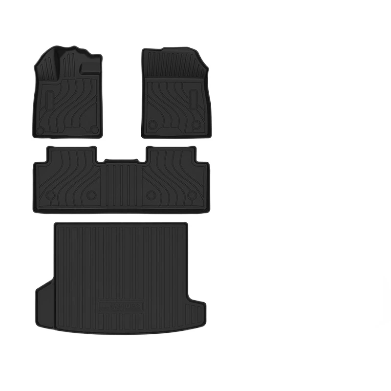 For Trumpchi GS4 MAX Floor Mats Trunk Mats All Weather Front Rear Cargo Liner Mat, Waterproof Anti-Slip Foot Pads Accessories
