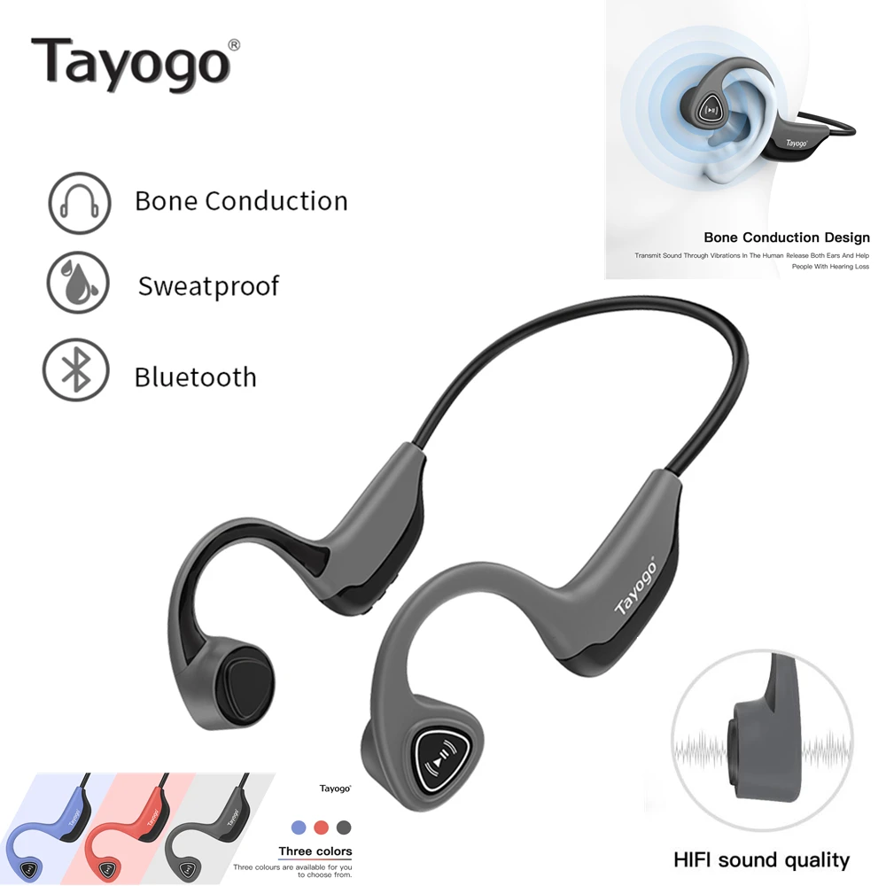 TayogoBoneConductionHeadphonesBluetooth53OpenEarWireless