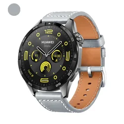Premium Leather Soft Replacement Wristband, 20mm/22mm, Universal Fit for 22mm Universal (Style 1 Gray)