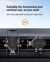 Nouveau support pour téléphone portable, sortie d'air, capteur de gravité, support pour voiture, Riangle gravité givré, simplicité, matériau métallique solide 4