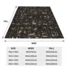 Ancient Egyptian Hieroglyphs Blanket Fleece Super Soft Throw Blankets Sofa Throw Blanket For Couch Travel Throws Bedspread Quilt 3