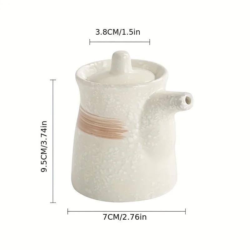 Ceramic condiment bottles, soy sauce bottles, oil pepper shakers, kitchen tools, table seasoning