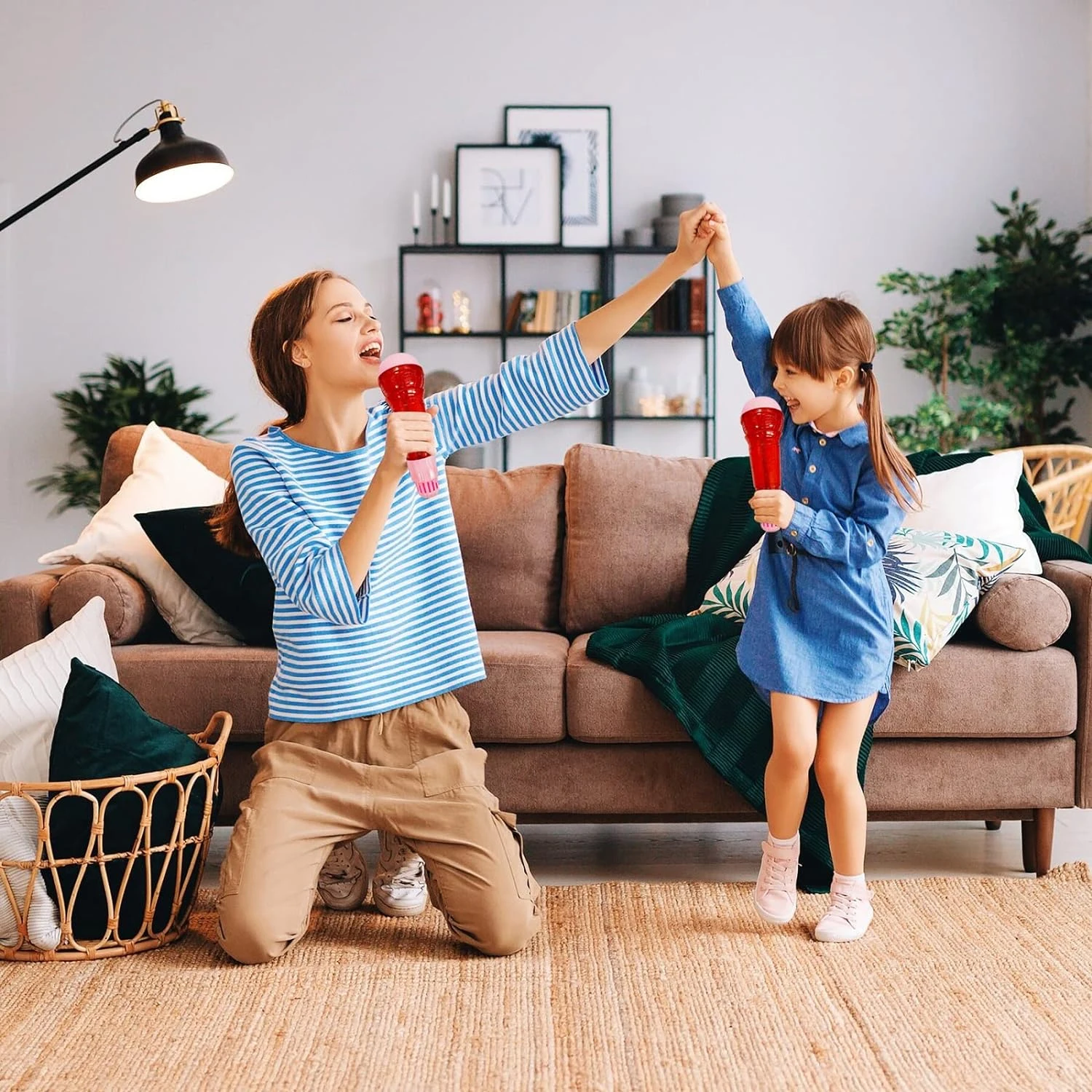 Large echo microphone for children's singing karaoke microphone, new and unique toy for parent-child interaction 5