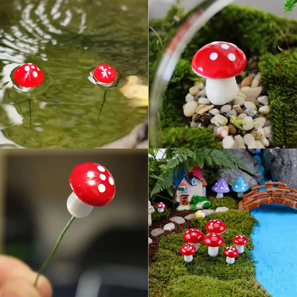 1 Stks Fake Paddestoelen Kleine Paddestoel Decor Realistische Plastic Leuke Paddestoel Spullen voor Kinderen Realistische Paddestoel Beeldjes, Paddestoel Geschenken voor Thuis, Huishouden, Tuin, Tuin Decor E