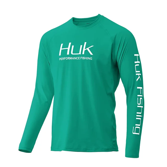50+Huk Fishing Shirt Clothing Men's Longsleeved Fishing Tshirt