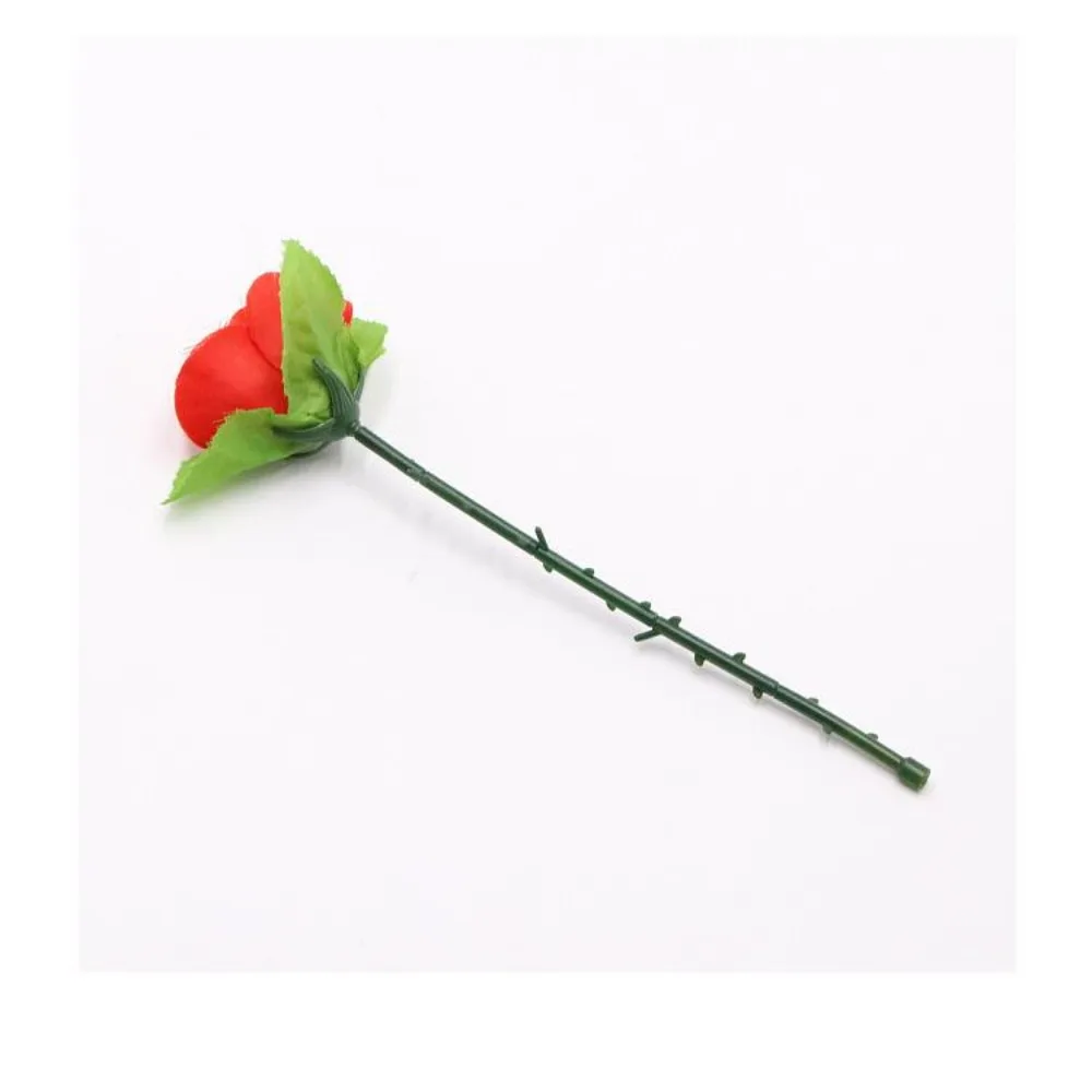 24.5cm 접이식 장미 마술 트릭, 클로즈업 마술, 무대 마술, 꽃 나타나기 마술, 어린이 마술 도구