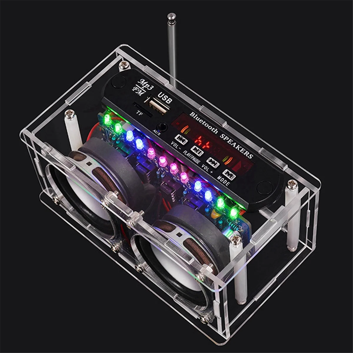 B34B-DIY Bluetooth Speaker Kit with FM Radio 87.5-108MHZ DIY Soldering Project