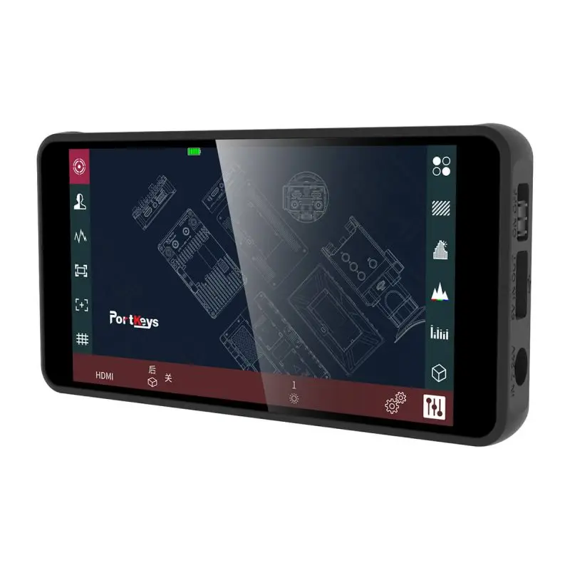 Portkeys PT5 II PT6 Touchscreen Camera Field Monitor Wide Color Gamut New Peaking LUT Video Assist Luma RGB Waveform for DSLR