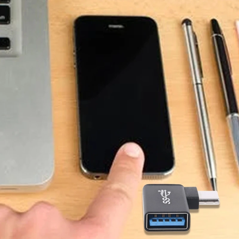 DN59 USB USB 여성 90도 휴대폰 태블릿 PC용 이동 중 변환기
