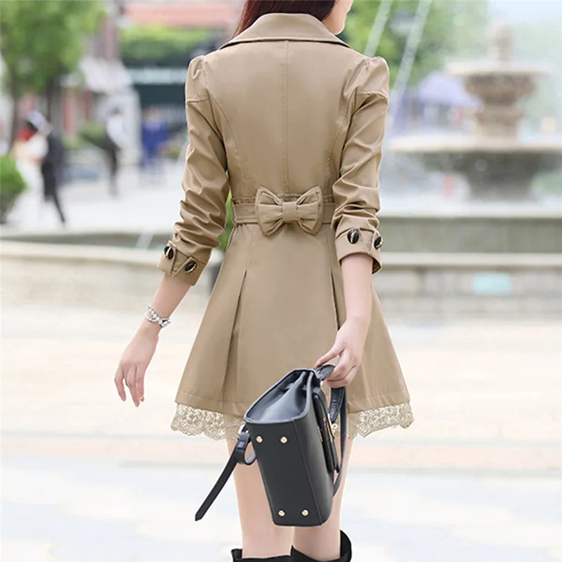 2024 New Basic Jacket Women Fashion Loose Winter Warm Long Sleeve Button Lace Jacket Coat With Belt Lady Elegant Windbreaker