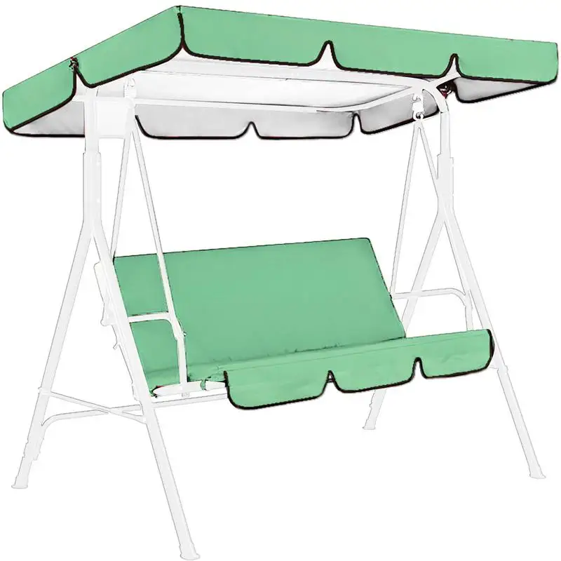 Outdoor Waterproof Swing Cushion Canopy Cover Set Replacement For Patio Garden Yard 3 Seater Chair Covers Hammock Cushion rainproof tarpaulin