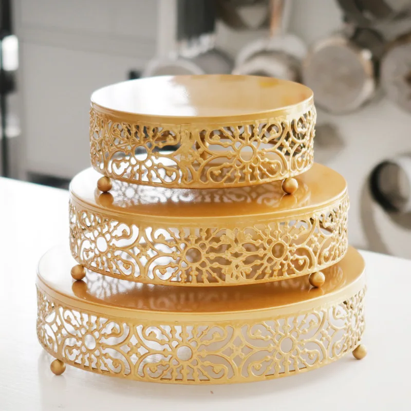 Description Picture 2 of item8/10/12 Inch Metal Cake Stand Holder Dessert Cupcake Pastry Cakes Display Plate Tray Serving Platter for Wedding Birthday Party
