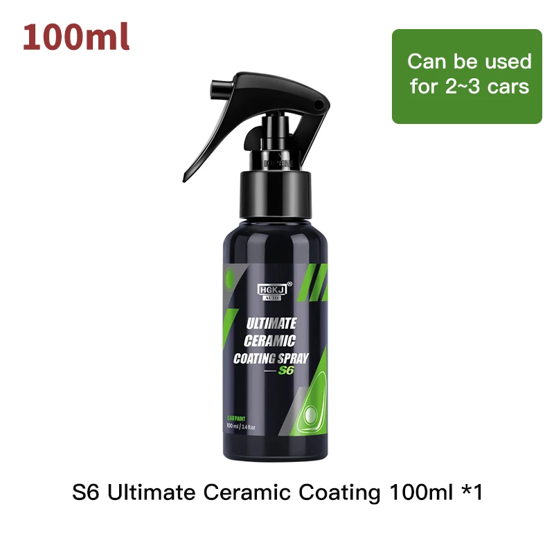 S6 Nano Ceramic Car Coating Quick Detail Spray-Extend Protection of Waxes Sealants Coatings Quick Waterless Paint Care HGKJ meguiars scratchx Paint Care & Polishes