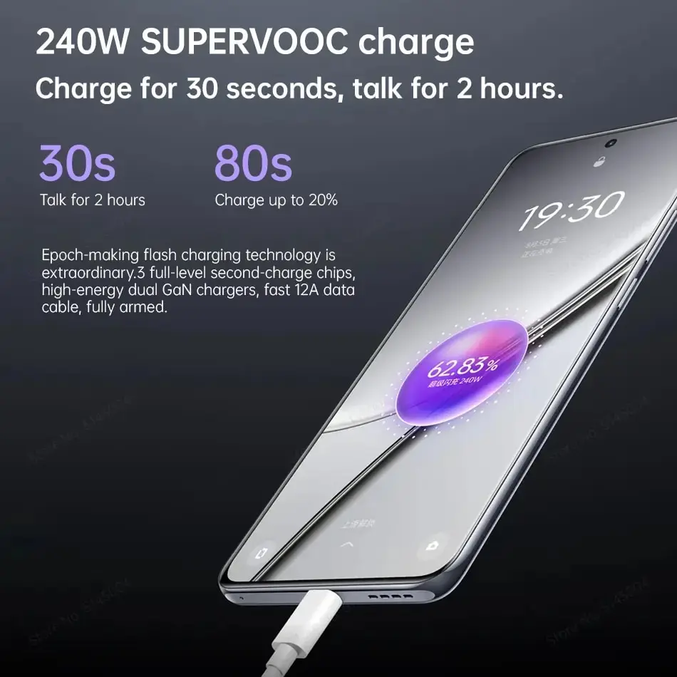 realme GT 5 NFC Snapdragon 8 Gen 2 Octa Core 6.74\'\' 144Hz OLED Display 12GB 256GB 50MP Triple Camera GPS 150W Charger