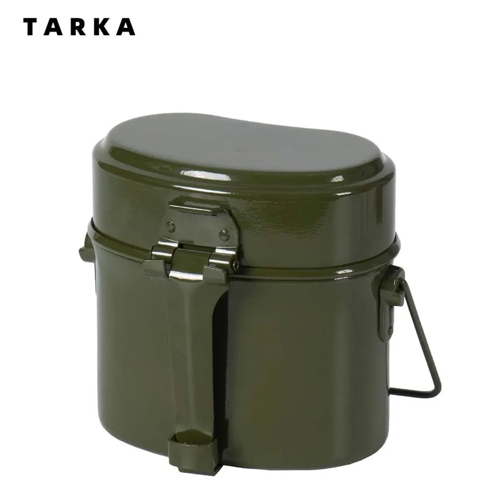 TARKA Camping Lunch Box Army Canteen Cup Pot For Picnic Travel Water Cup Bowl Outdoor Cooking Cookware Set Camping Supplies