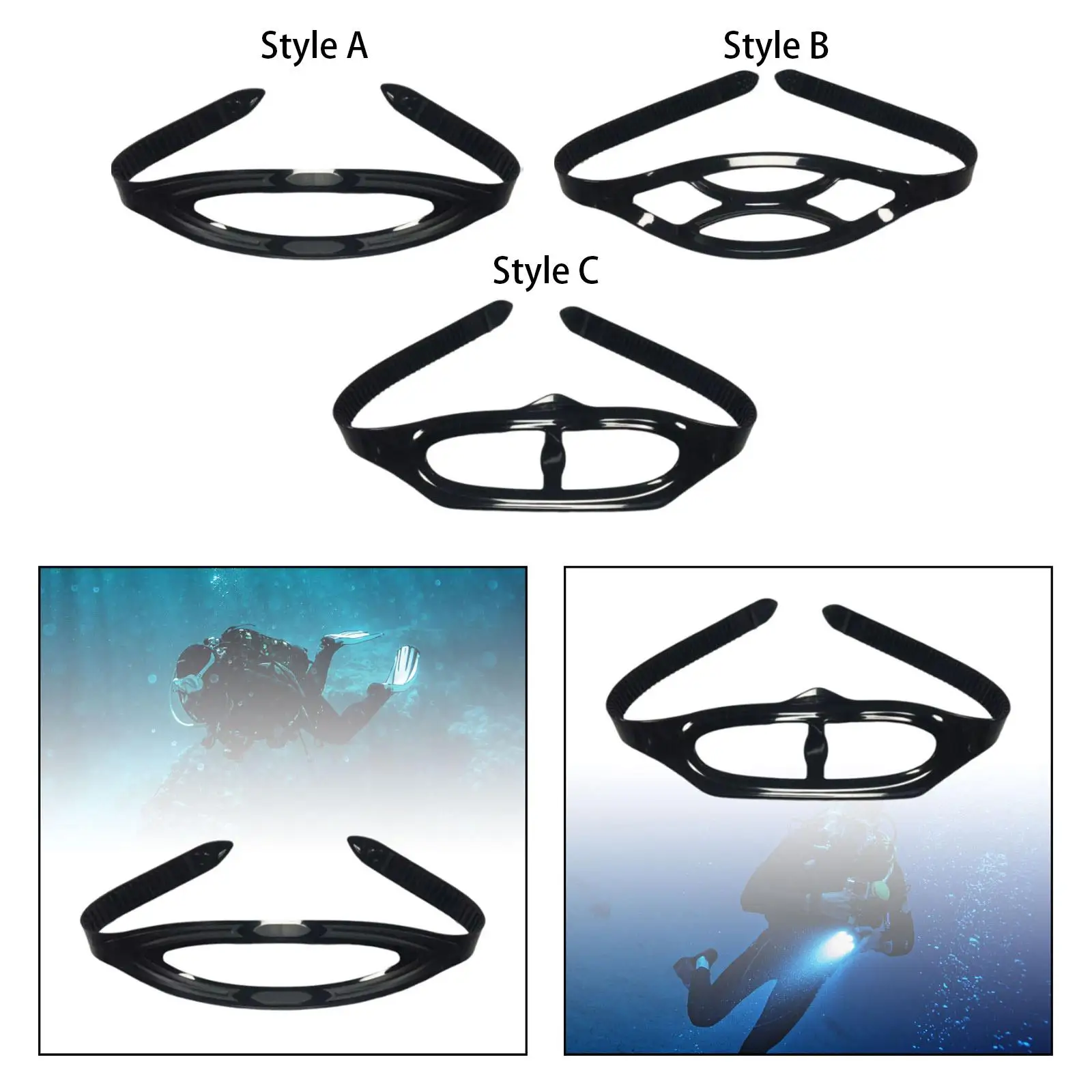Diving Replacement Comfortable Silicone Diving Goggles Strap
