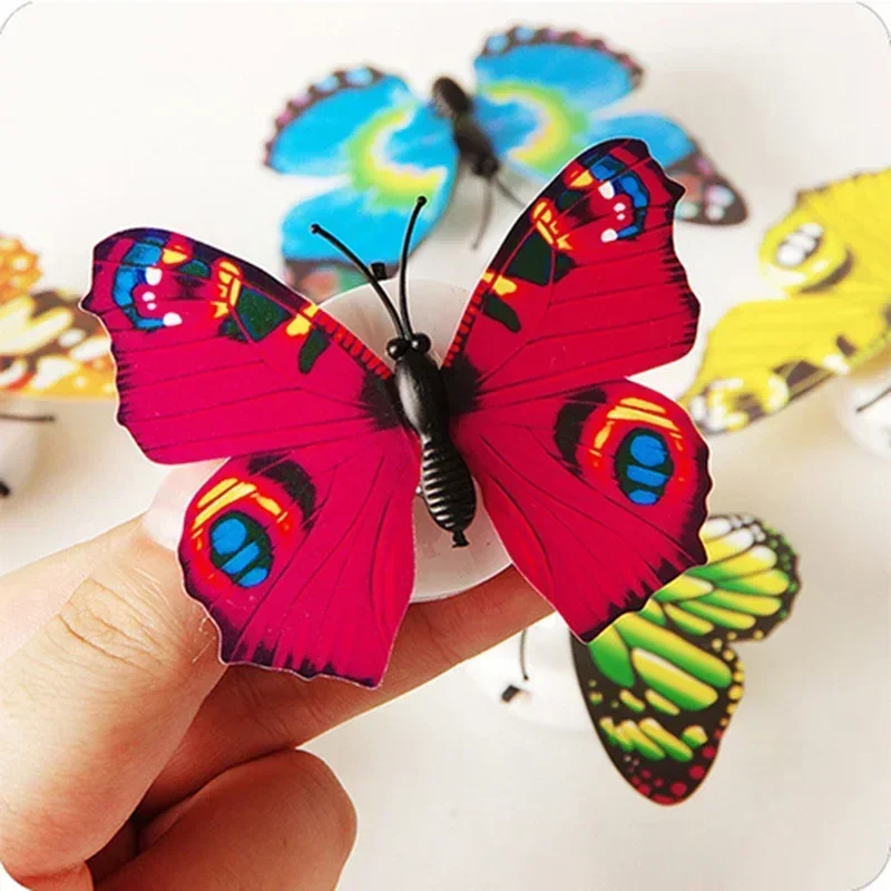 Butterfly Night Lights Pasteable 3D Butterfly Wall Stickers Lamps Home Decoration DIY Living Room Wall Sticker Lighting led wall lamp wall sconces light wall lamp