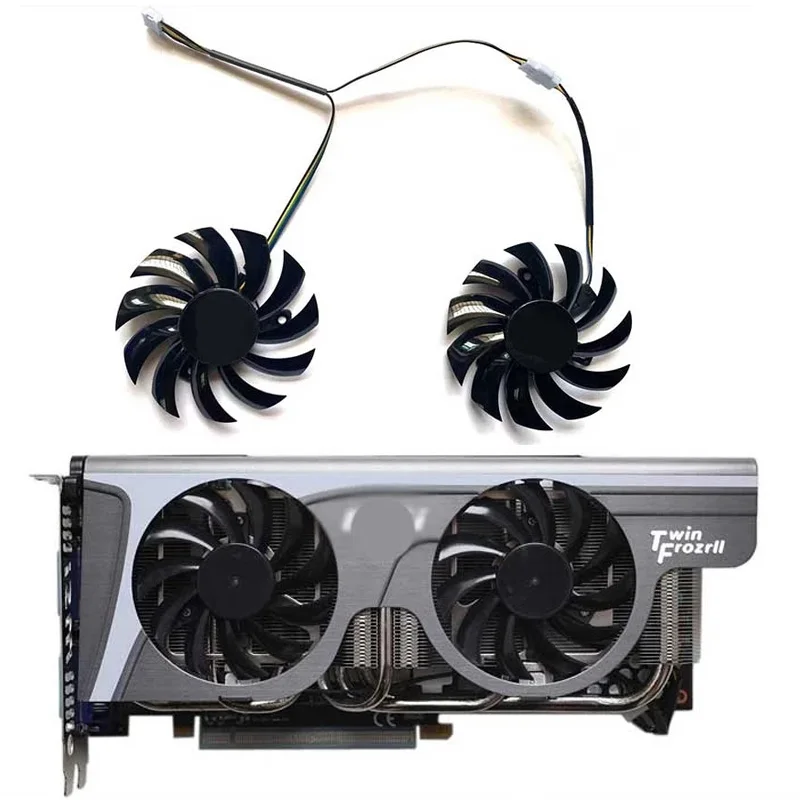 2pcs 75mm 0.35A 4pin PLD08010S12HH GTX770 GPU Cooler for MSI Geforce GTX 580/570/560/560ti/480/465/460 GTX770 Cooling Fan