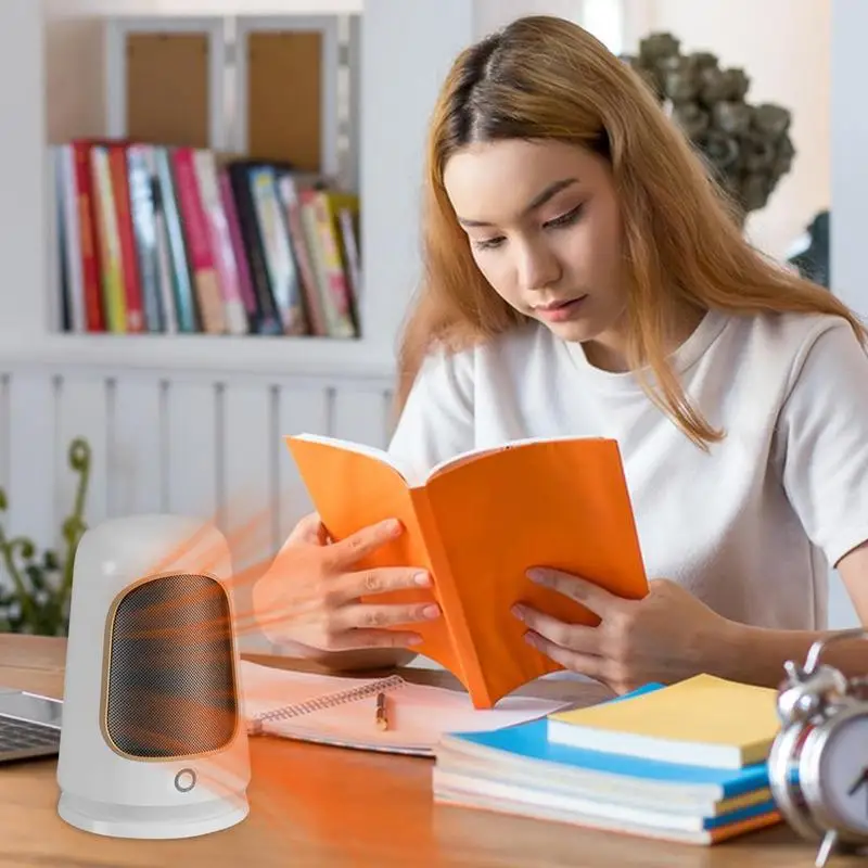 

1200W Small Personal Heater With Overheating Tip-Over Protection Mini Quiet Desk Heater Accessories For Home Bedroom And Office