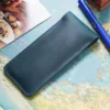 Premium Leather Pen Holder Pencil Case Retro Genuine Cowhide Pen Bag Pencil Pouch Durable Sleek Leather Single Pen Sleeve 6