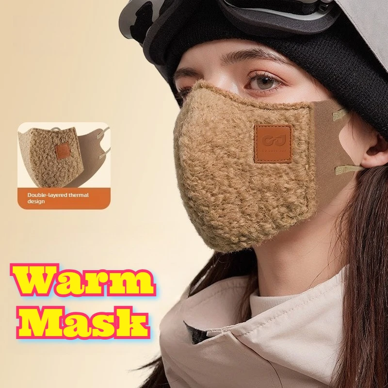 Masque facial d'hiver doublé polaire 3D, écharpe coupe-vent chaude et respirante, cagoule pour cyclisme, Sports de plein air, ski, randonnée par temps froid, nouveau