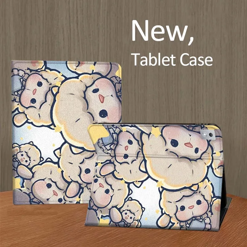 Cute Cartoon Rabbit and Lamb Tablet Case Cover