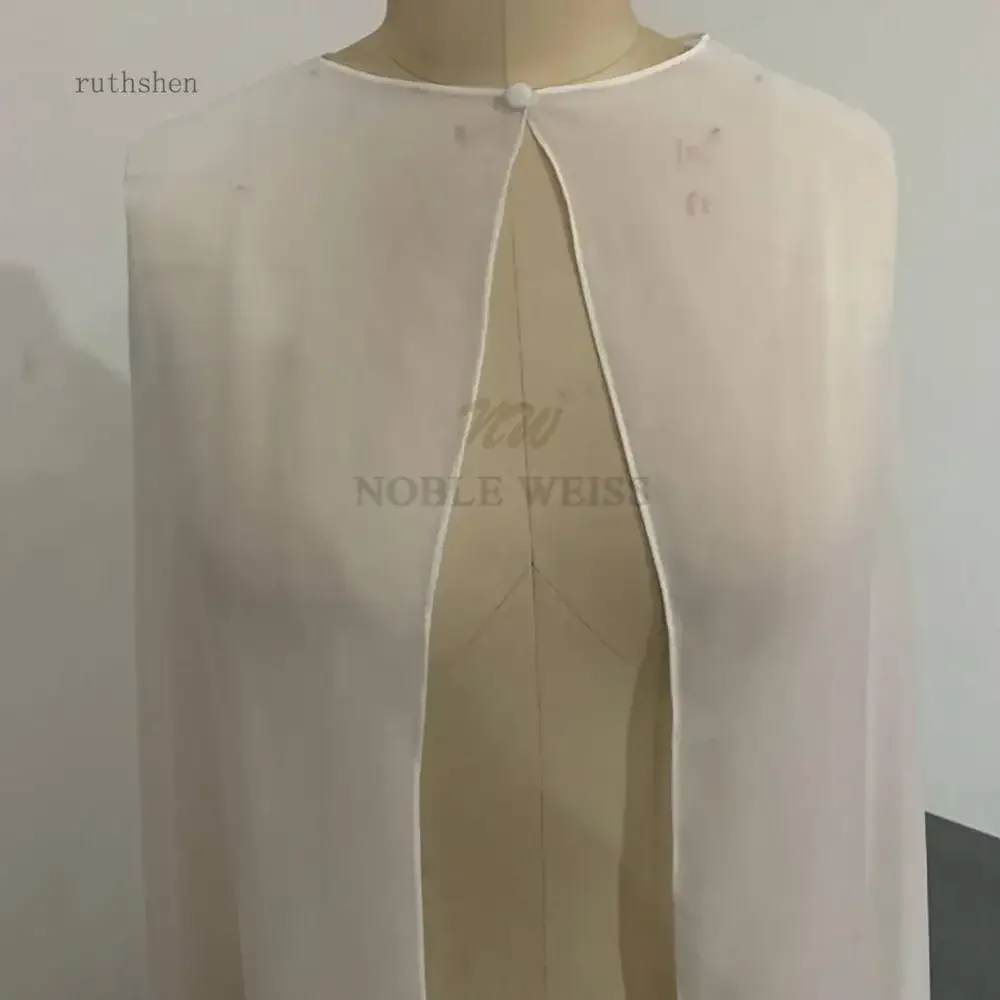 Chiffon Gauze Shawl wrapped in BOLERO Floor-Length Bridal Wedding jacket Customized